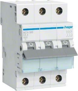 Hager HAG MCN300 C0,5 built-in automatic 3p