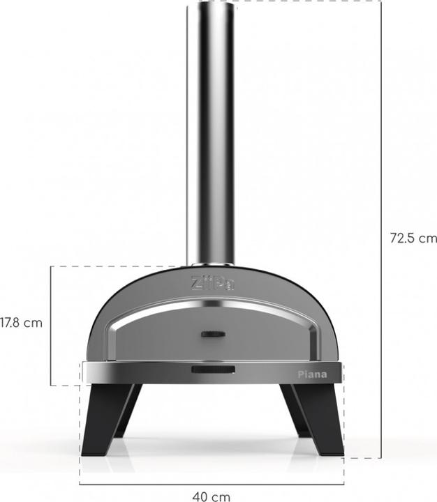 Immagine prodotto Ziipa Piana Charbon (Legno del forno per pizza)