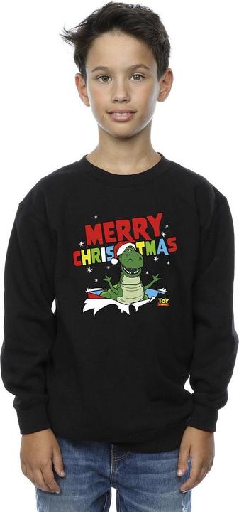 Actual product image Disney Boys Toy Story Rex Christmas Burst Sweatshirt (104)