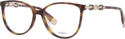 Produktbild Furla VFU541S 0752 Damen Brillengestell Havanna Vollrand oval 55mm