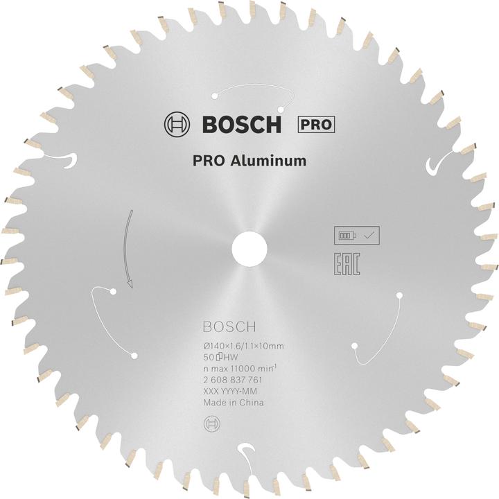 Actual product image Bosch Professional Zubehör PRO Aluminium cordless circular saw blade, 140 x 1.6 x 10 mm