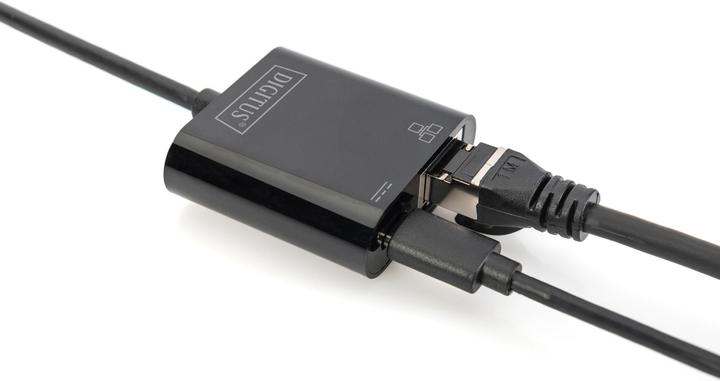 Actual product image Digitus USB Type-C™ Gigabit Ethernet adapter with Power Delivery support (USB-C, RJ45 (1x))