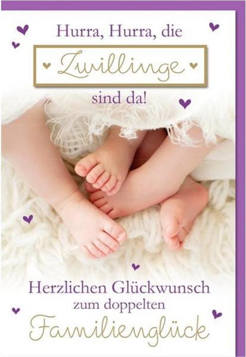 Immagine prodotto Braun + Company Biglietto d'auguri Twins 11,5 x 17 cm (1 pz.)
