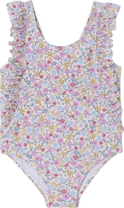 Produktbild Vertbaudet Mädchen Baby Badeanzug mit Volants, Blumenprint (86)
