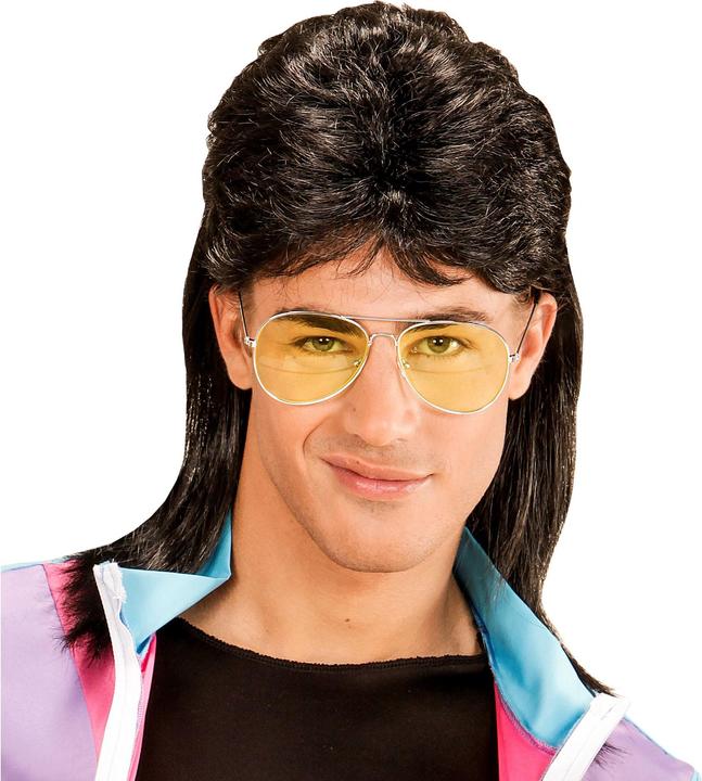 Widmann 80er Jahre Perücke Brille