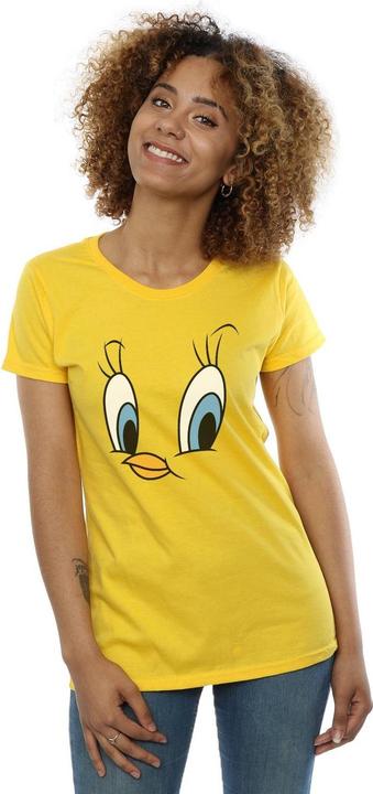Actual product image Looney Tunes Womens/Ladies Tweety Pie Face Cotton T-Shirt (XL)