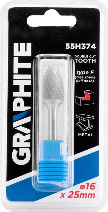 Produktbild Graphite Graphit HM F TYP METALLBIT 16 X 25 MM, STIEFEL 6 X 45 MM 55H374 GRAPHIT