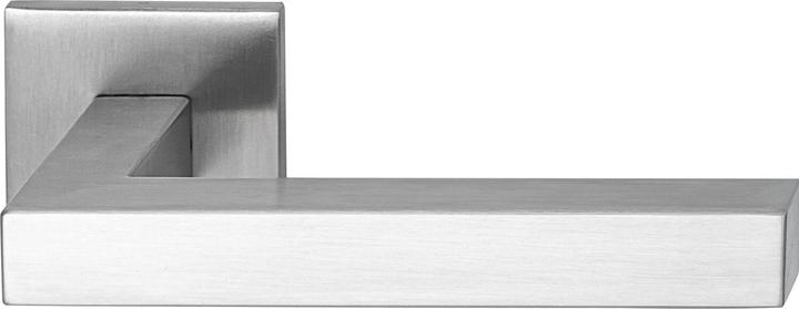 Produktbild Marchesi Drückerpaar Square - Türgriffe auf Rosette eckig, Edelstahl matt (Türgriff)