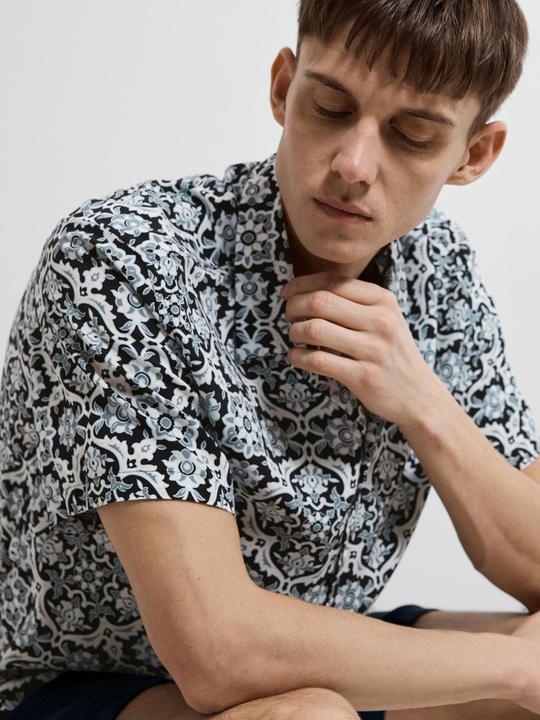 Immagine prodotto Selected Homme Camicia a maniche corte a fantasia (M)