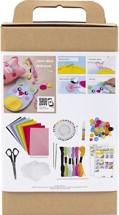 Immagine prodotto Creativ Company Set di avviamento al cucito Feltro, cordoncino, bottoni