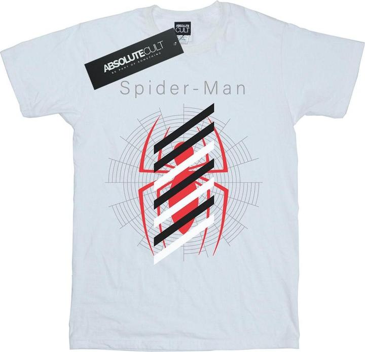 SpiderMan Logo Stripes TShirt (XL)