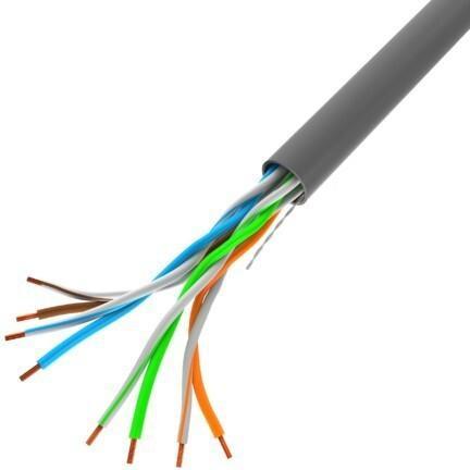 Image du produit Lanberg LAN-Kabel UTP 100MB/S CCA Draht 100M grau (100 m)