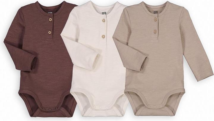 Image du produit La Redoute Collections Lot de 3 bodies unis (95 C)