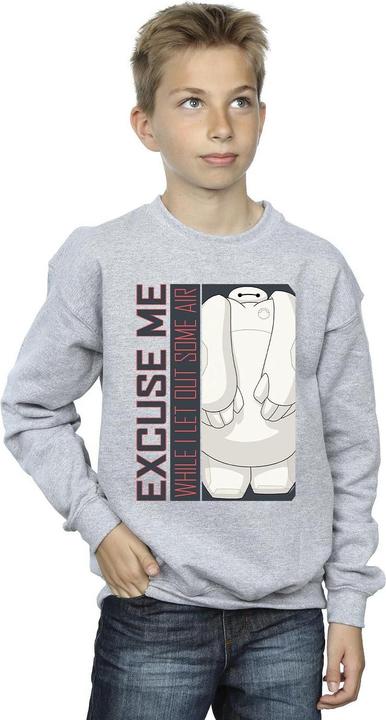 Immagine prodotto Disney Big Hero 6 Baymax Excuse Me Some Air Felpa Ragazzi (152, 158)