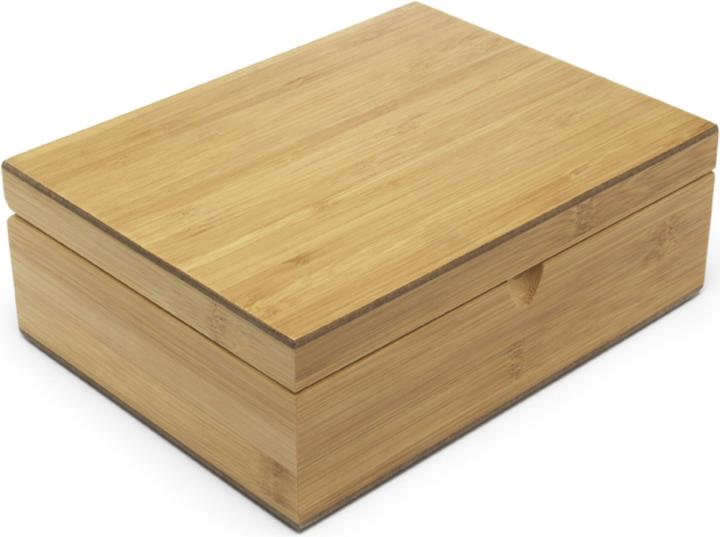 Actual product image Bredemeijer Bamboo tea box with 4 tea caddies & tea measuring spoon