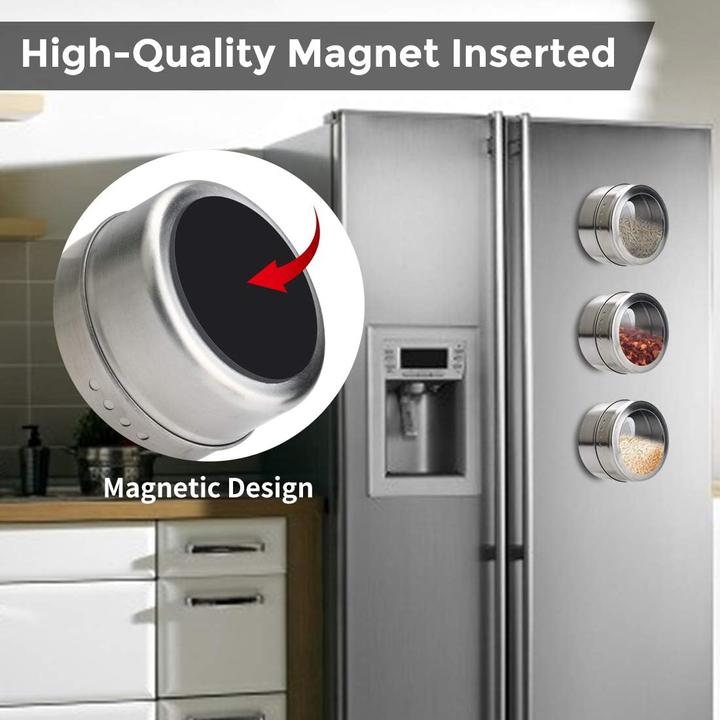 Produktbild Aiyola Magnetisches Gewürzdosen-Set (12 Stück)