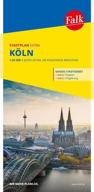 Actual product image Falk City map Extra Cologne 1:20,000