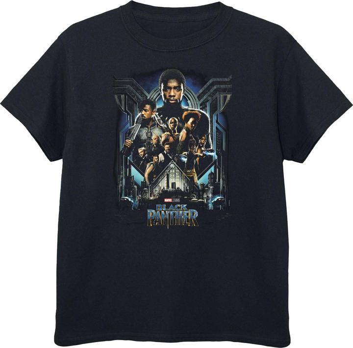Image du produit Black Garçons - T-shirt en coton avec affiche de film (152, 158)
