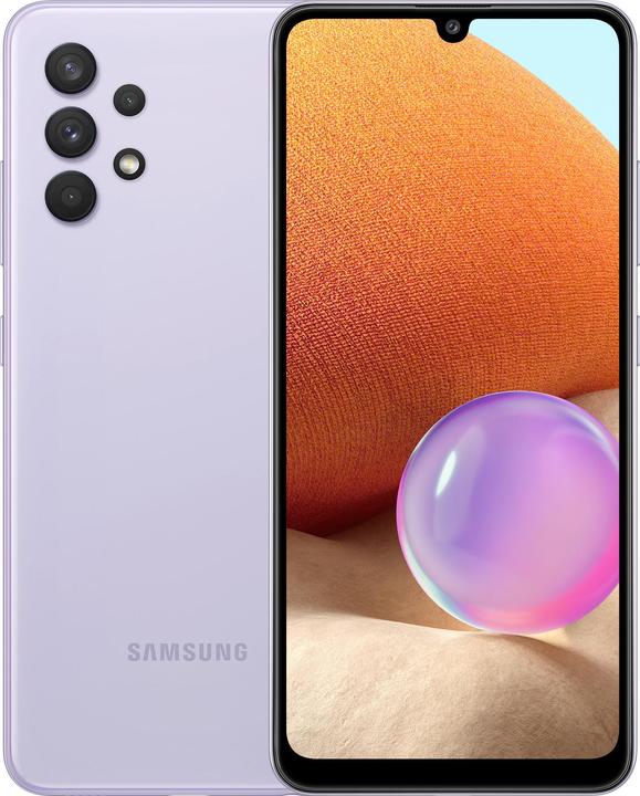 Samsung Galaxy A32 EU (128 GB, Violet, 6.40", Dual SIM, 64 Mpx, 4G)
