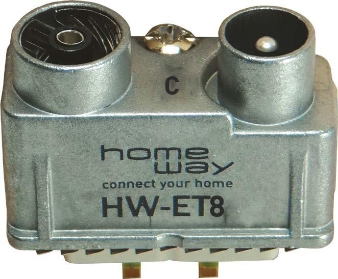 Immagine prodotto Homeway HW-ET8 (Presa d'antenna)
