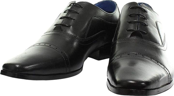 Produktbild Roamers 4 Ösen Punch Cap Leder Oxford Schuhe (44)