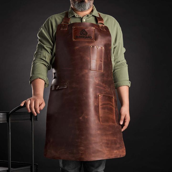 Actual product image Burnhard Barbecue apron, leather apron (One size)