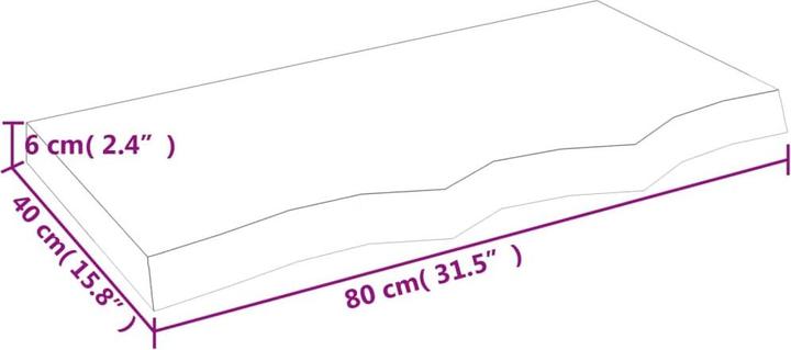 Actual product image VidaXL Gianna (80 x 6 x 40 cm)