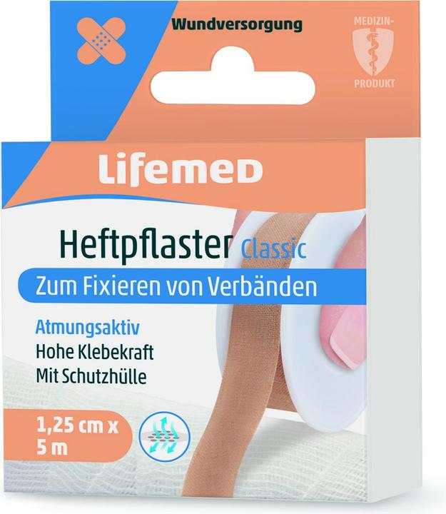 Immagine prodotto Lifemed Gesso adesivo 5 m x 1,25 cm "Classic" color pelle