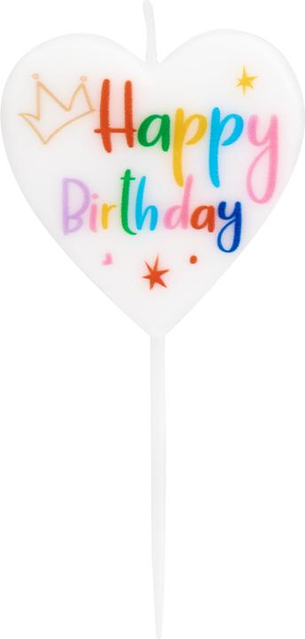 Produktbild Idena Kerze Happy Birthday Herz (1 x)
