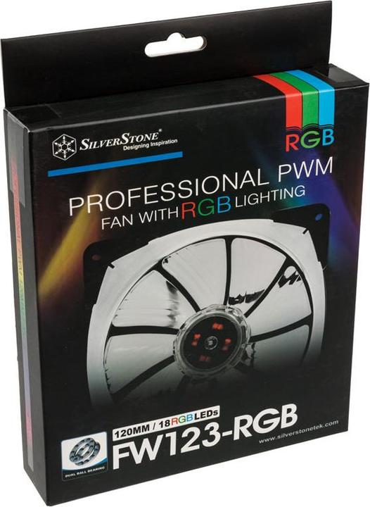 Produktbild Silverstone SST-FW123-RGB, RGB Lüfter (120 mm, 1 x)