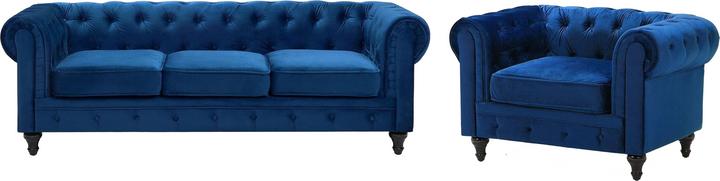 Beliani Chesterfield (Wohnlandschaft)