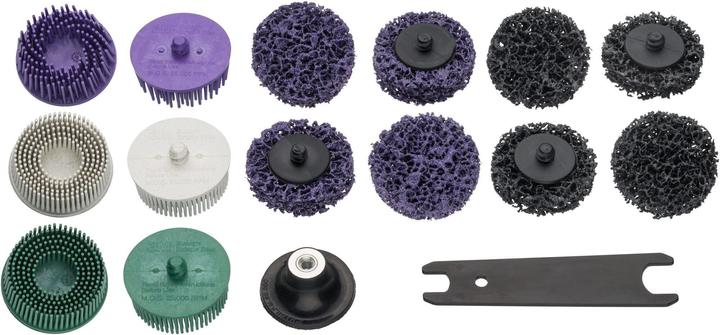 Actual product image HAZET Bristle grinder set 9033-11/17 ∙ Number of tools: 17 (Cut-off machine, 224 W)