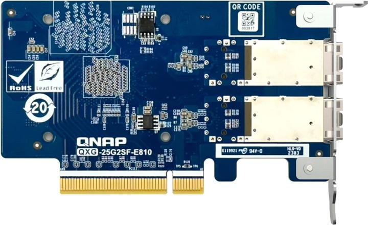 Actual product image QNAP 2PORT SFP28 25GBE NW EXP CARD