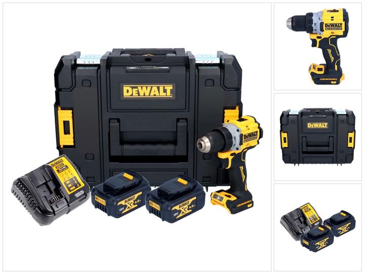 Image du produit DeWalt DCD 800 M2T Perceuse-visseuse sans fil 18 V 90 Nm Brushless + 2x batterie 4,0 Ah + chargeur + TSTAK (Fonctionnement sur batterie)