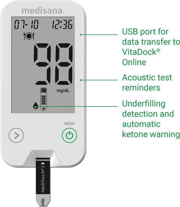 Actual product image Medisana MediTouch (Glucose monitors)