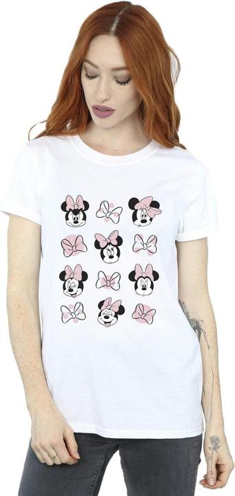 Actual product image Disney Womens/Ladies Minnie Mouse Multiple Cotton Boyfriend T-Shirt (S)