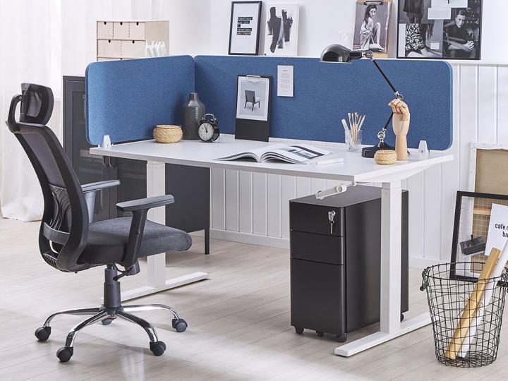 Image du produit Beliani Cloison de bureau bleu 130 x 40 cm WALLY (130 x 40 cm)