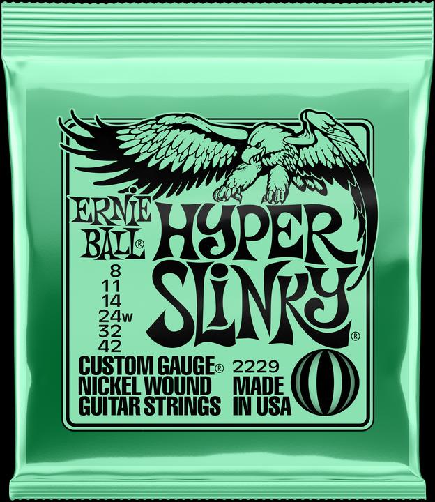 Actual product image Ernie Ball Set of strings, Slinky Nickel, Hyper 8-42 (6 x, Electric guitar, 0.04")