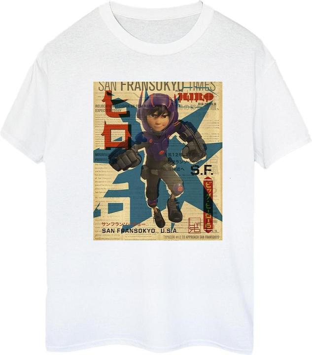 Produktbild Disney Big Hero 6 Baymax Hiro Newspaper TShirt (S)