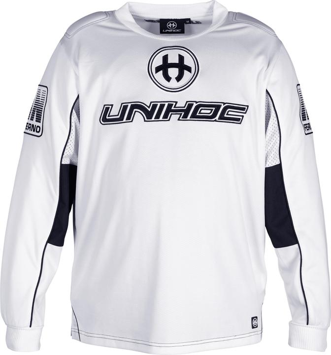Produktbild Unihoc Goalie sweater INFERNO all white (L)