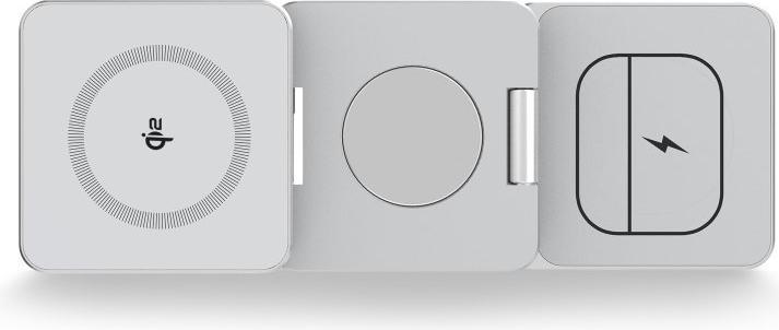 Immagine prodotto Misura MH08 Pro - Caricatore wireless Qi2 pieghevole 3 in 1 - NERO