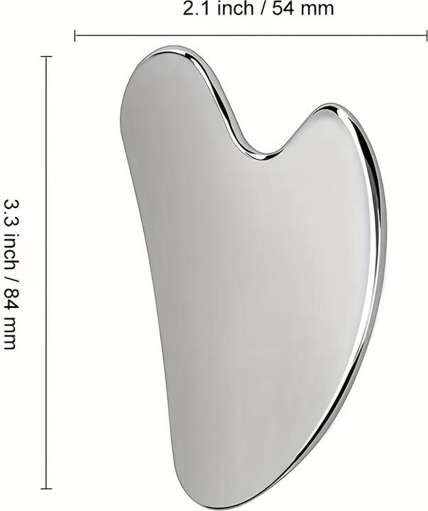 Produktbild PhoneLook Premium Edelstahl Gua Sha Gesichtsmassage-Werkzeug mit eleganter Geschenkbox