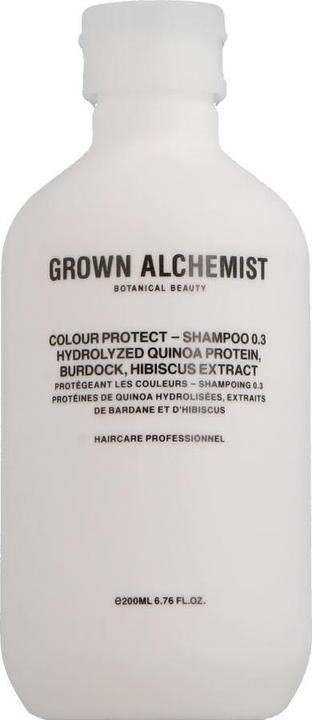 Produktbild Grown Alchemist Hair Colour Shampoo 0.3 Hydrolized Quinoa Protein, Klettenwurzel, Hibiskusextrakt (200 ml, Flüssiges Shampoo)