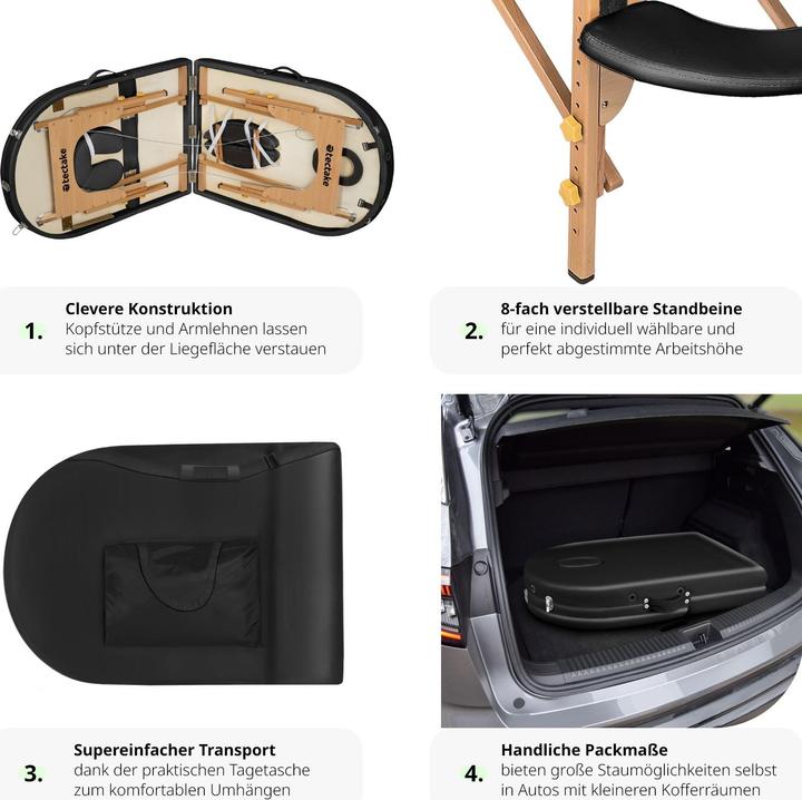 Produktbild tectake Massageliege oval