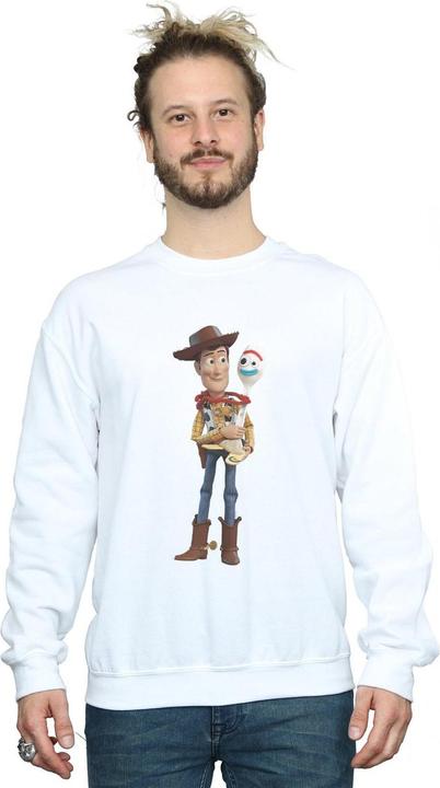 Actual product image Disney Mens Toy Story 4 Woody And Forky Sweatshirt (L)
