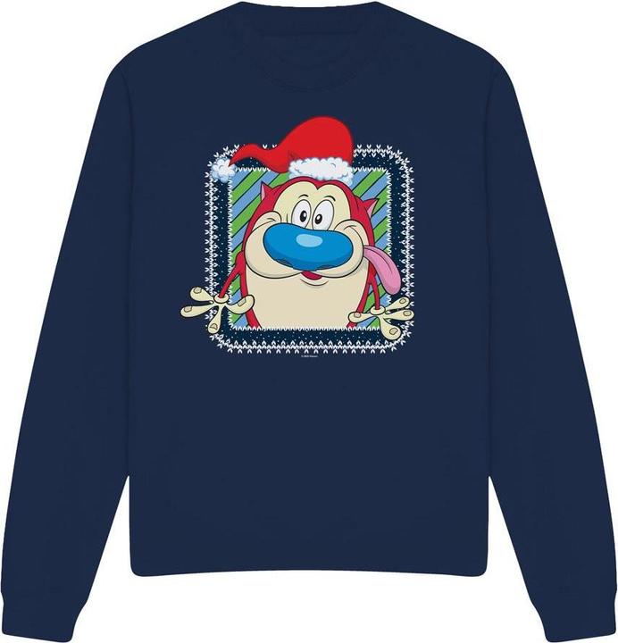 Produktbild Ren & Stimpy Festive Sweatshirt weihnachtliches Design (M)