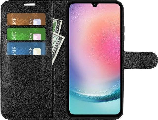 Produktbild MU Classic Litchi Leder Bookcover Series (Samsung Galaxy A25)