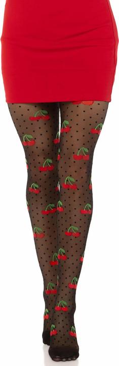 Produktbild Leg Avenue Schwarze Kirschmutzfänge Strümpfe (One Size)