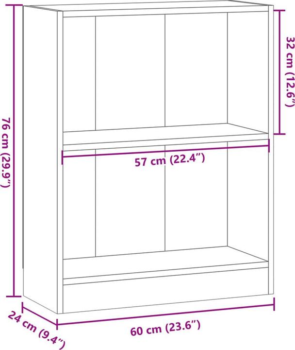 Actual product image VidaXL Claiborn (60 x 24 x 76 cm)
