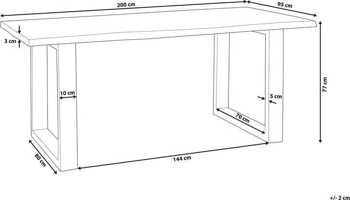 Actual product image Beliani Heby (200 x 95 cm)